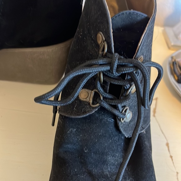 Lane Bryant Tie Wedge Booties - Picture 2 of 4